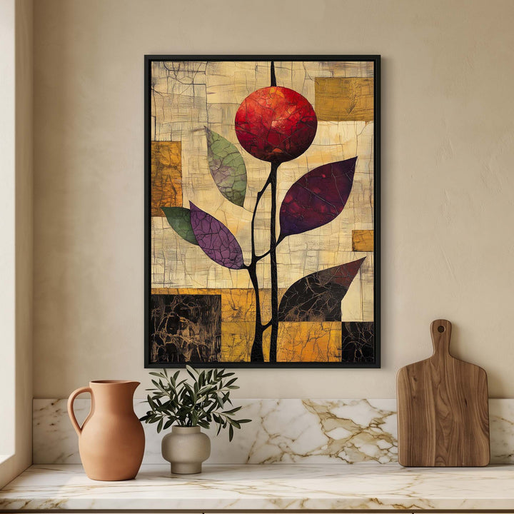 Ruby Pomegranate Print Wall Art Moncasso