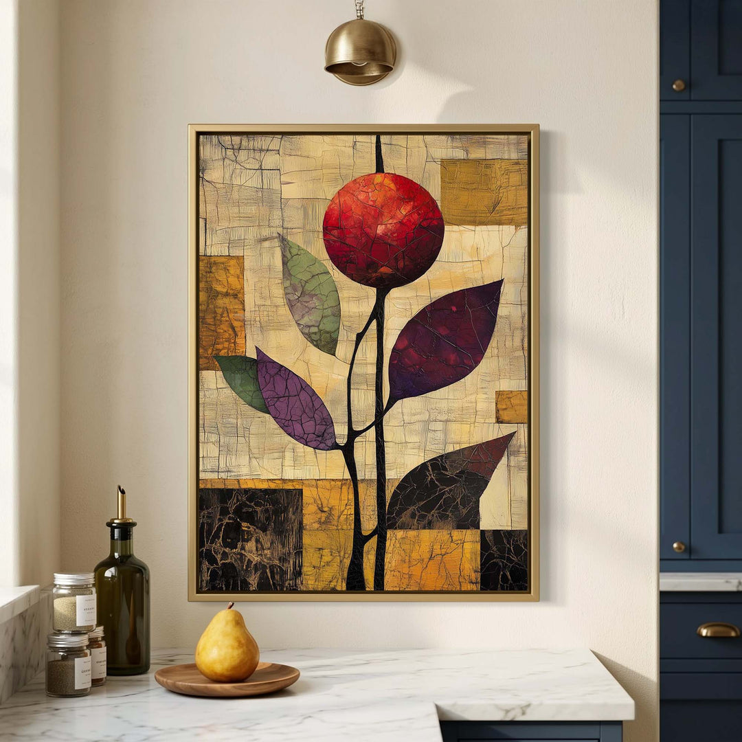 Ruby Pomegranate Print Wall Art Moncasso