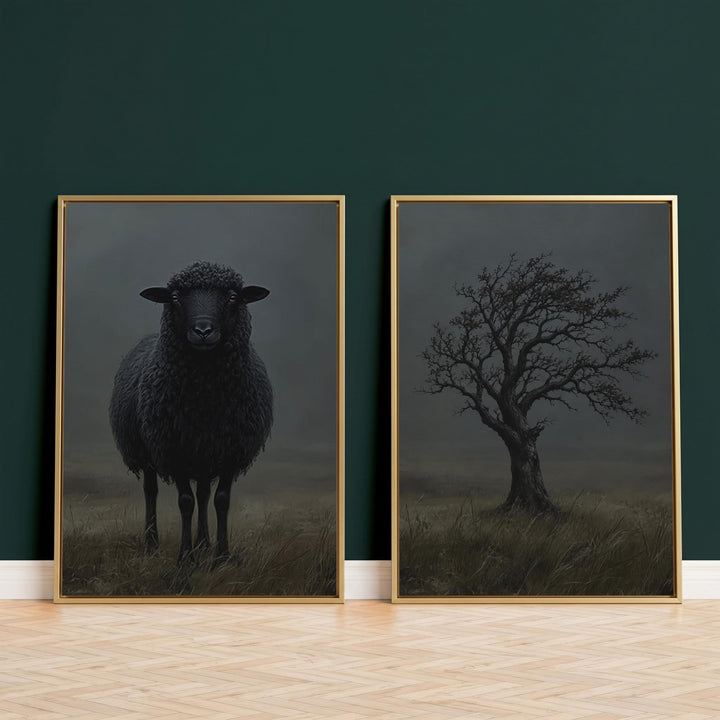 Black Sheep Set of 2 Prints Wall Art Moncasso