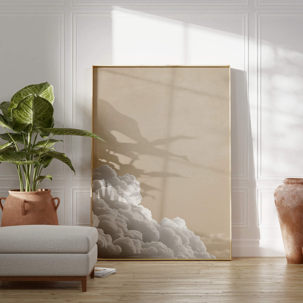 Soft Billowing Cloud Print Wall Art Moncasso