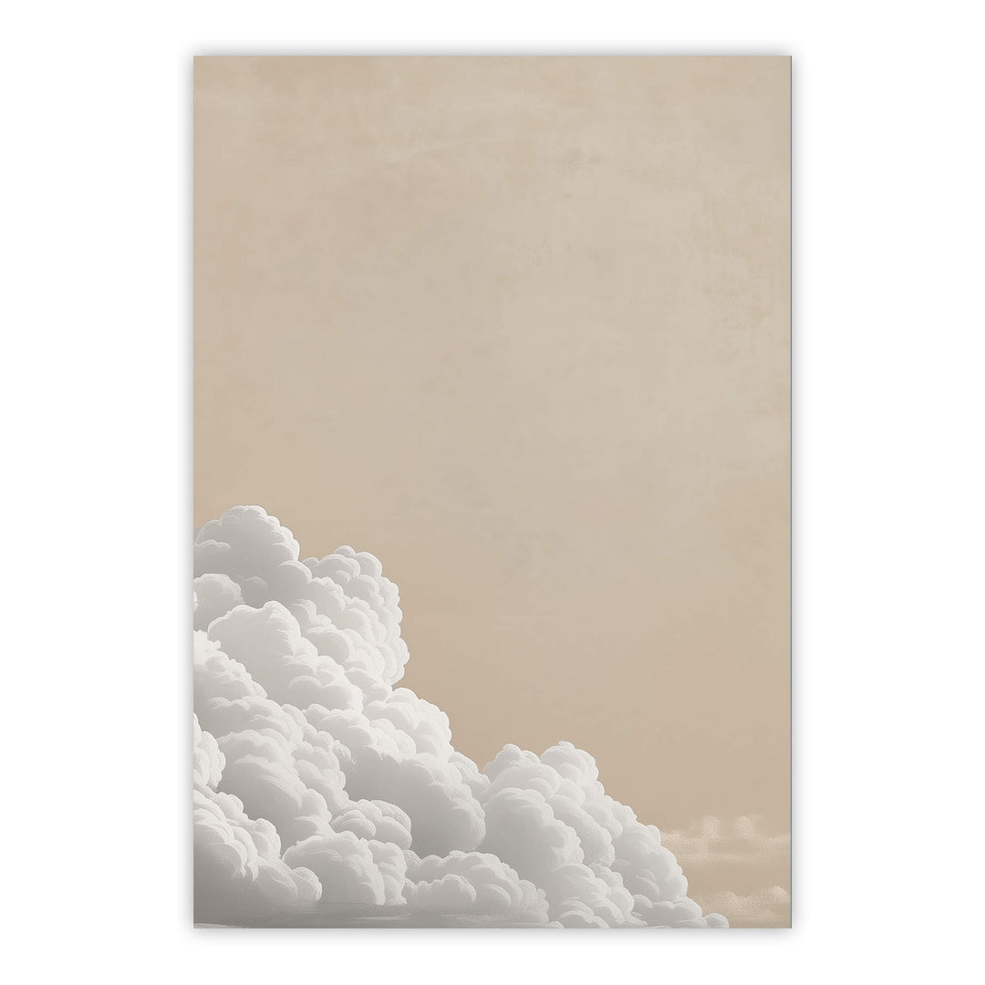 Soft Billowing Cloud Print Wall Art Moncasso