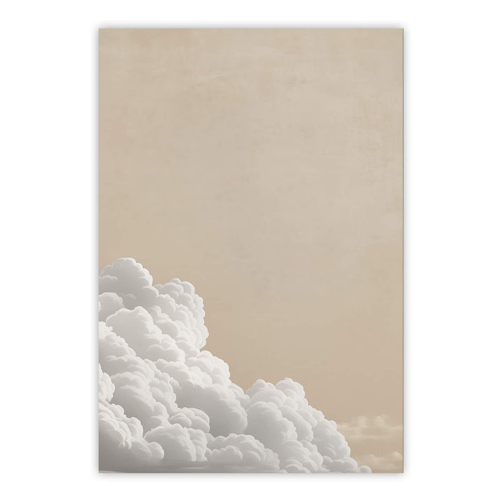 Soft Billowing Cloud Print Wall Art Moncasso