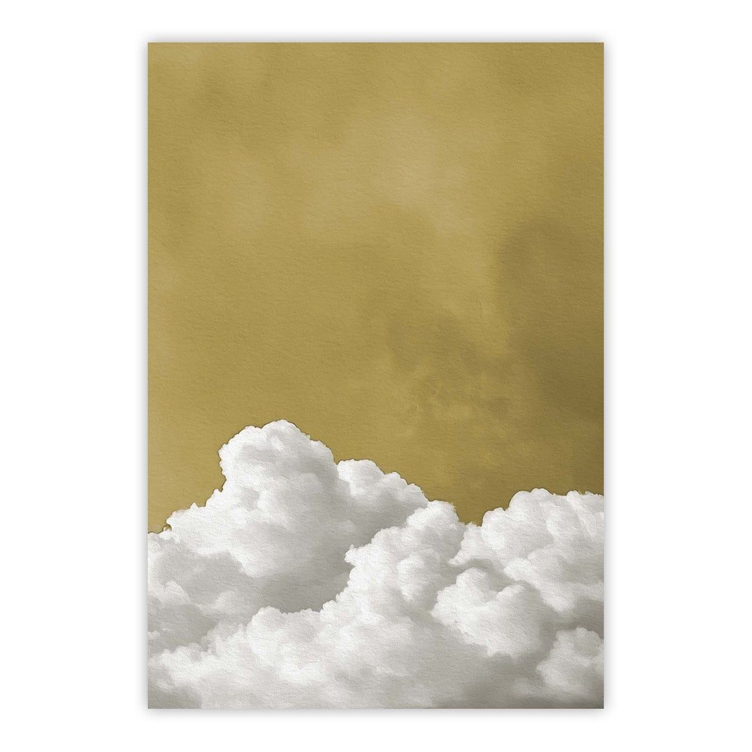 Sunbloom Fluffy Cloud Print Wall Art Moncasso
