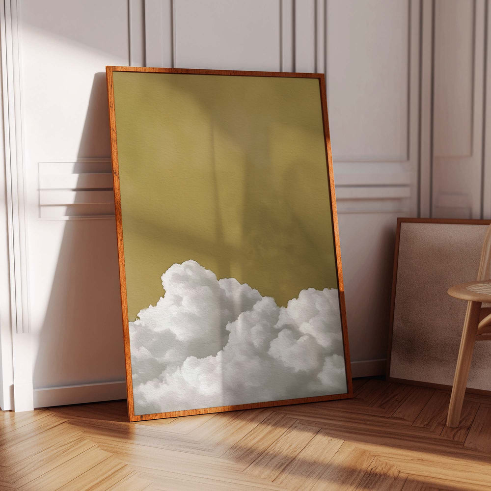 Sunbloom Fluffy Cloud Print Wall Art Moncasso