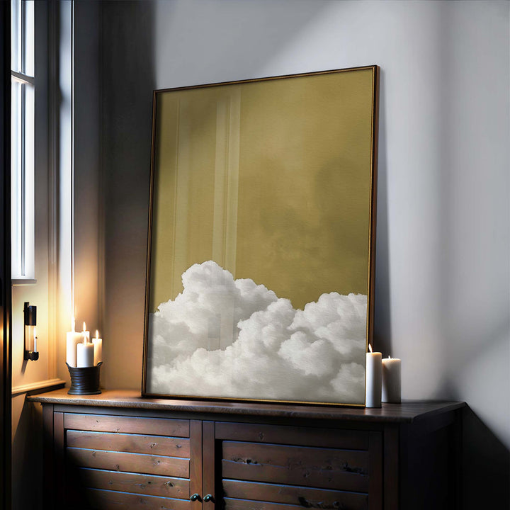 Sunbloom Fluffy Cloud Print Wall Art Moncasso