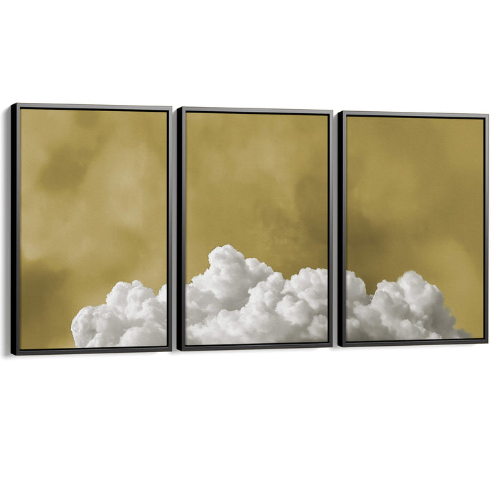 Sunbloom Fluffy Cloud Set of 3 Print Wall Art Moncasso