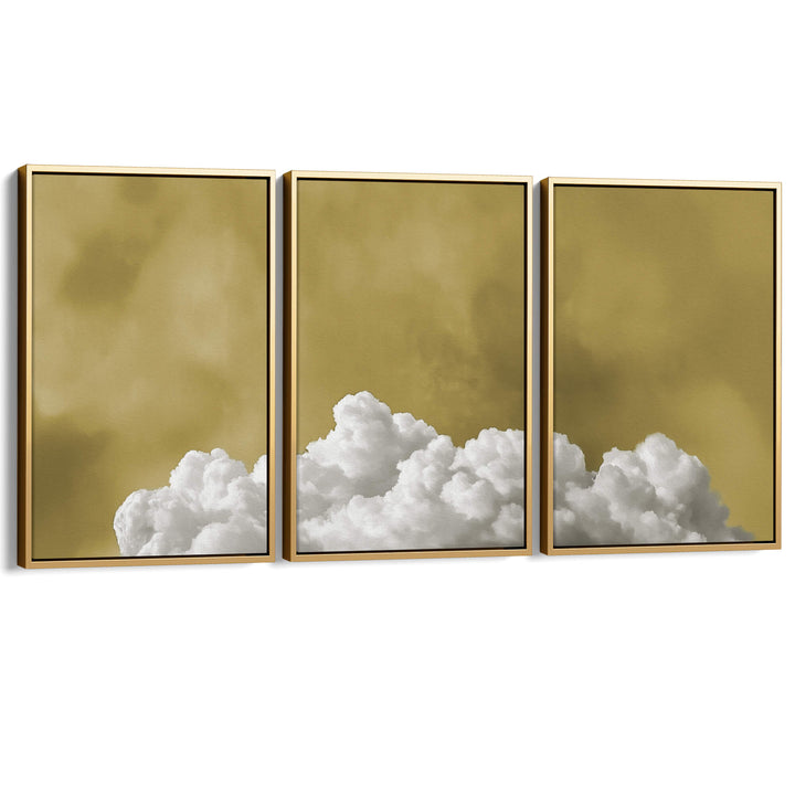 Sunbloom Fluffy Cloud Set of 3 Print Wall Art Moncasso