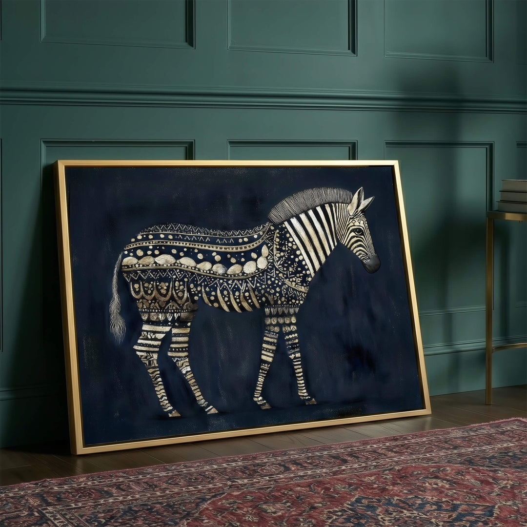 The Jaali Zebra Print Wall Art Moncasso