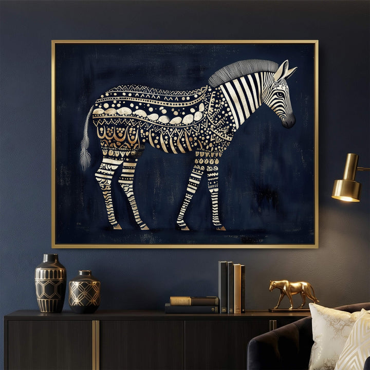 The Jaali Zebra Print Wall Art Moncasso