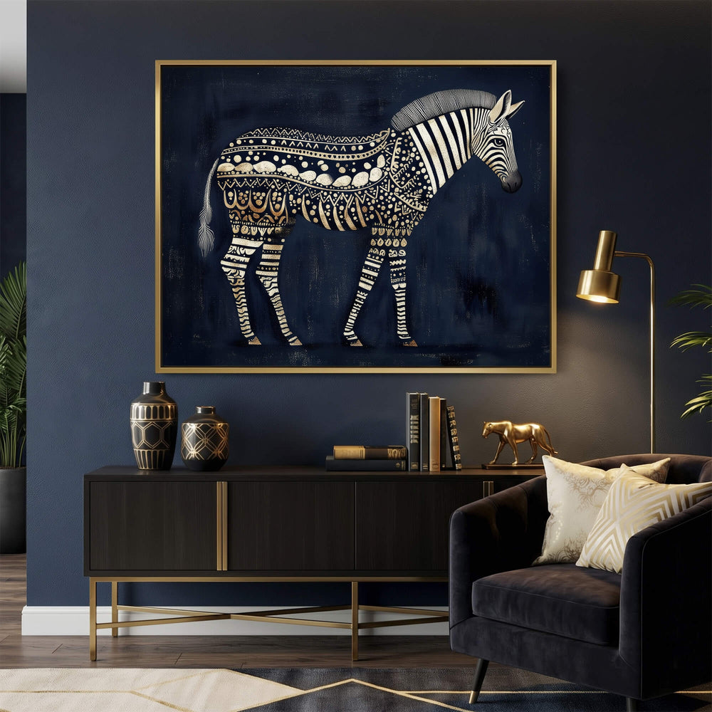 The Jaali Zebra Print Wall Art Moncasso