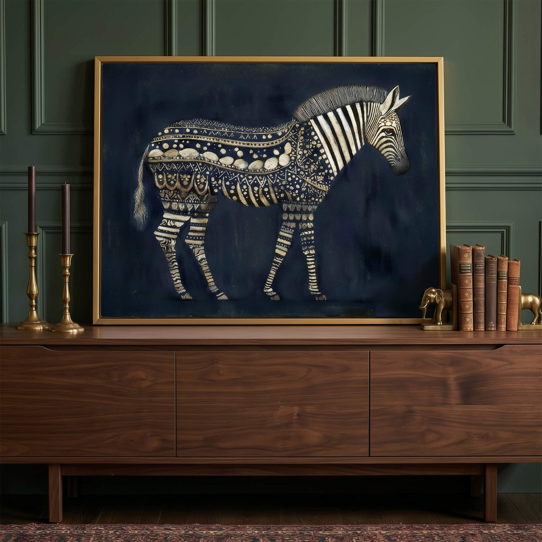 The Jaali Zebra Print Wall Art Moncasso