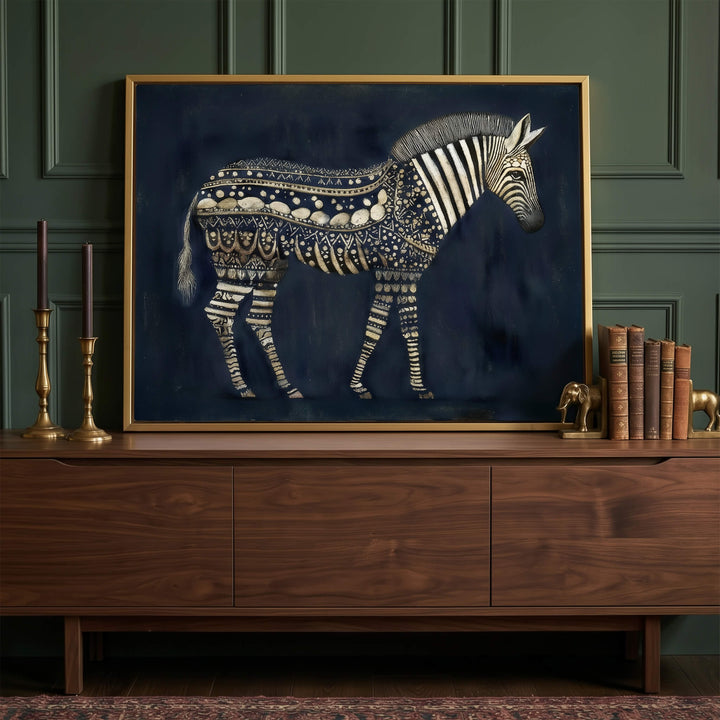 The Jaali Zebra Print Wall Art Moncasso