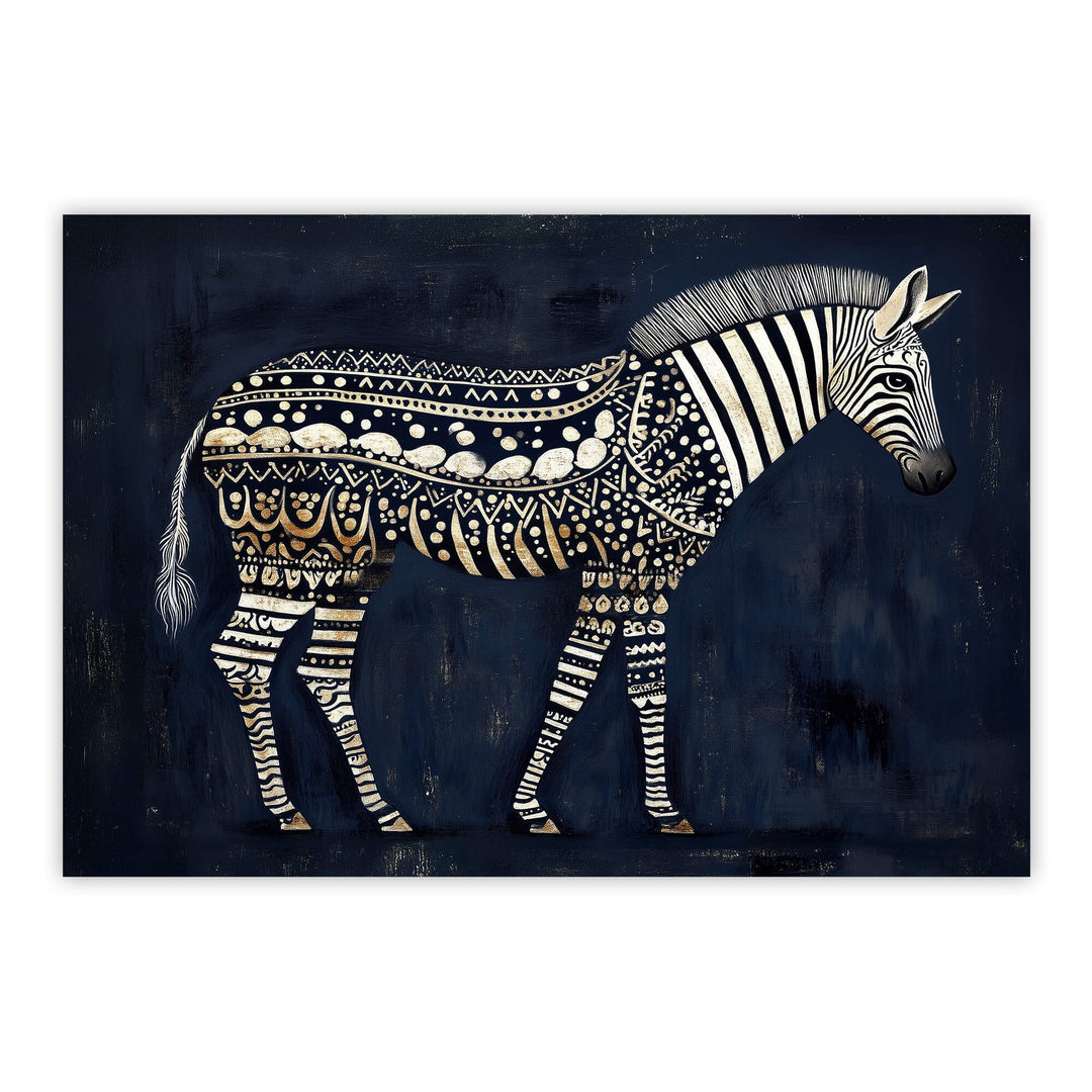 The Jaali Zebra Print Wall Art Moncasso