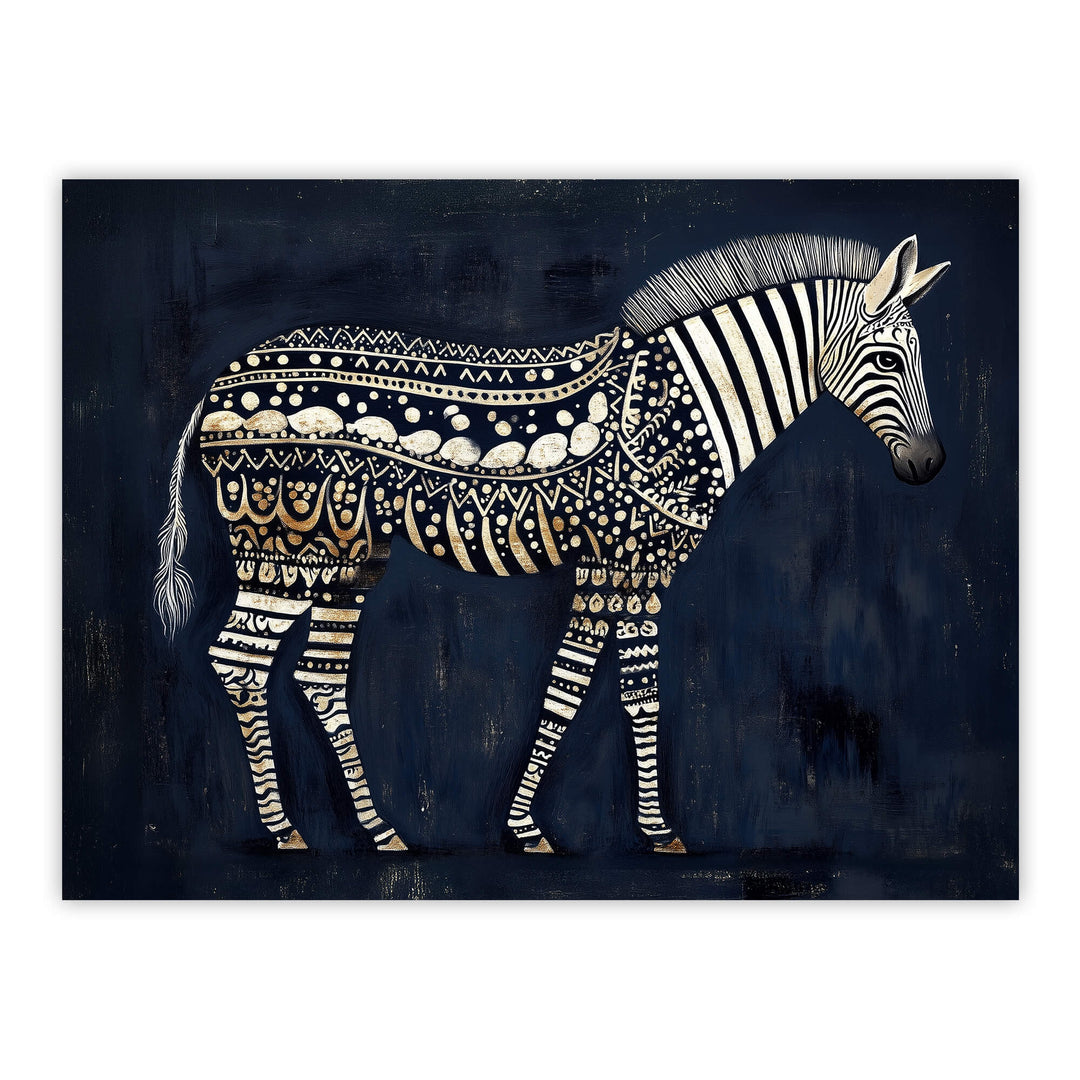 The Jaali Zebra Print Wall Art Moncasso