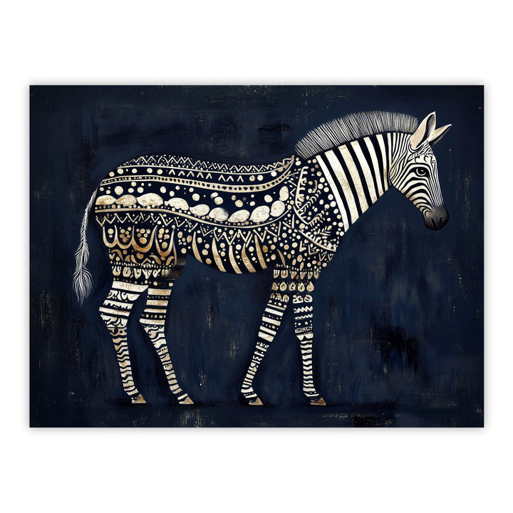 The Jaali Zebra Print Wall Art Moncasso