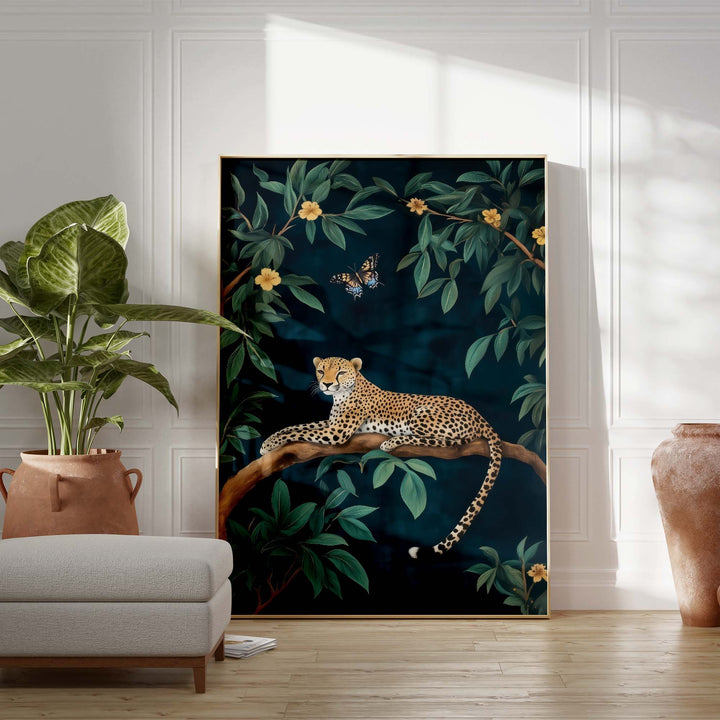 The Velvet Leopard Print Wall Art Moncasso