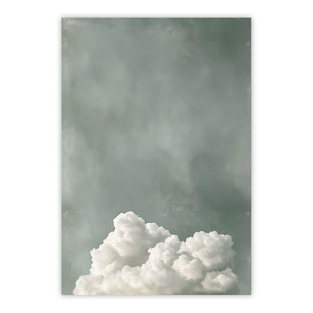 Tranquil Fluffy Cloud Print Wall Art Moncasso