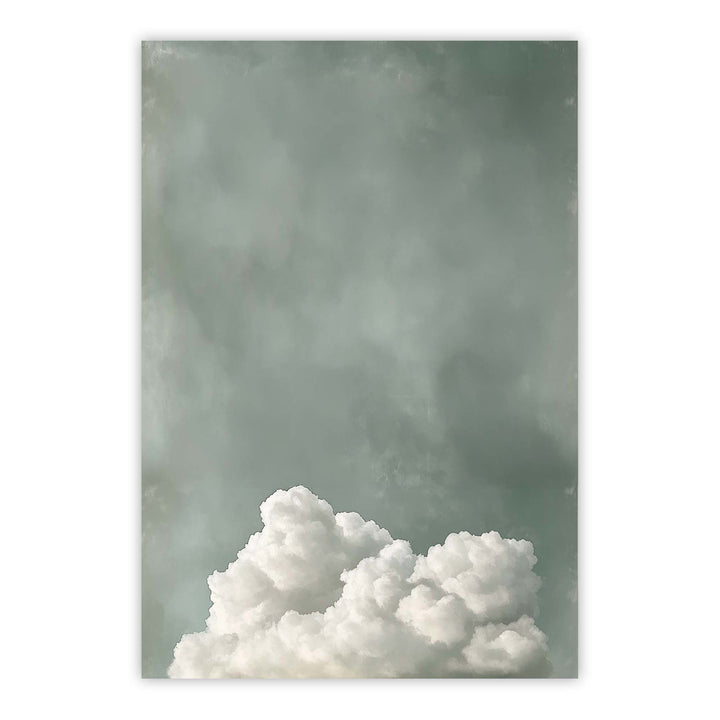 Tranquil Fluffy Cloud Print Wall Art Moncasso