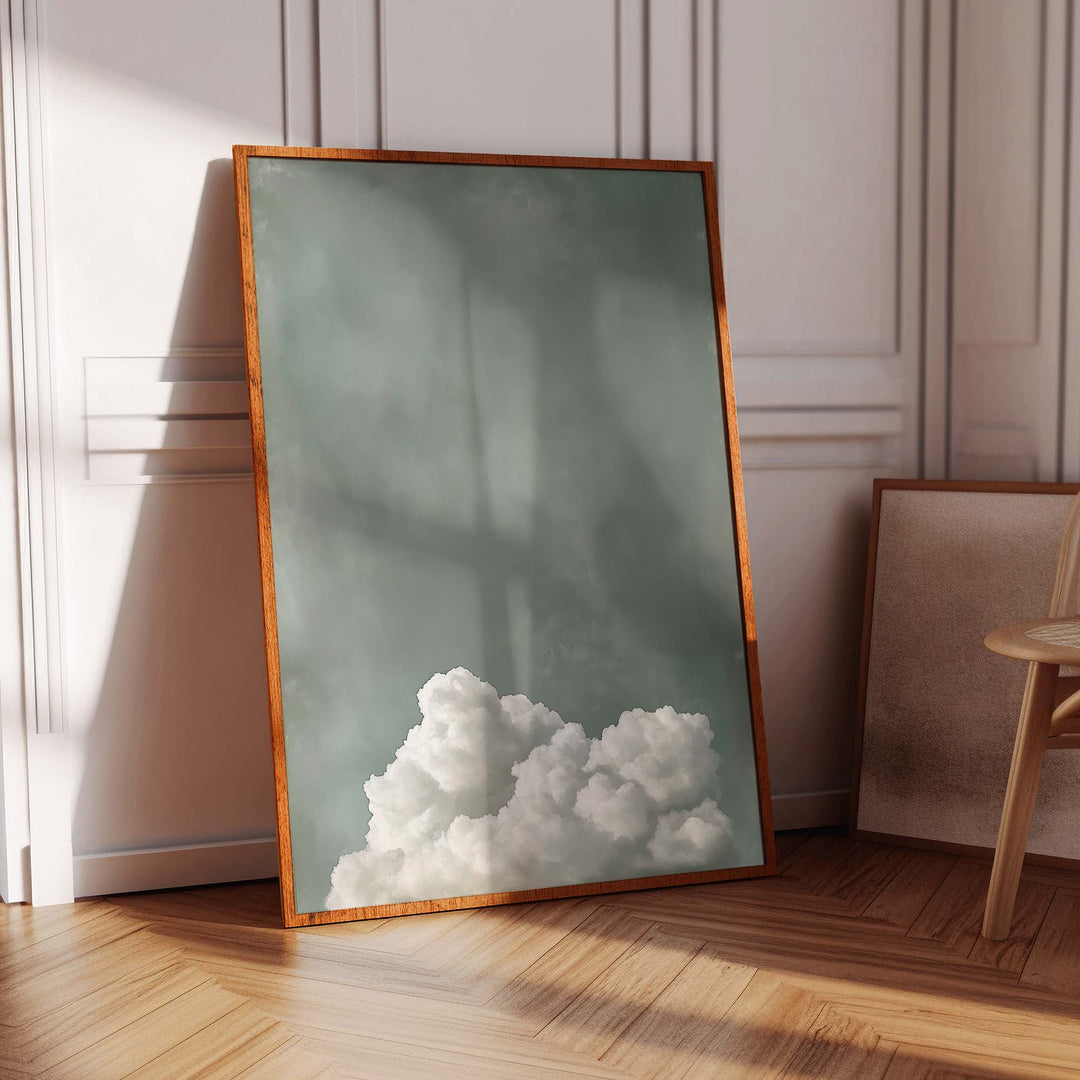 Tranquil Fluffy Cloud Print Wall Art Moncasso