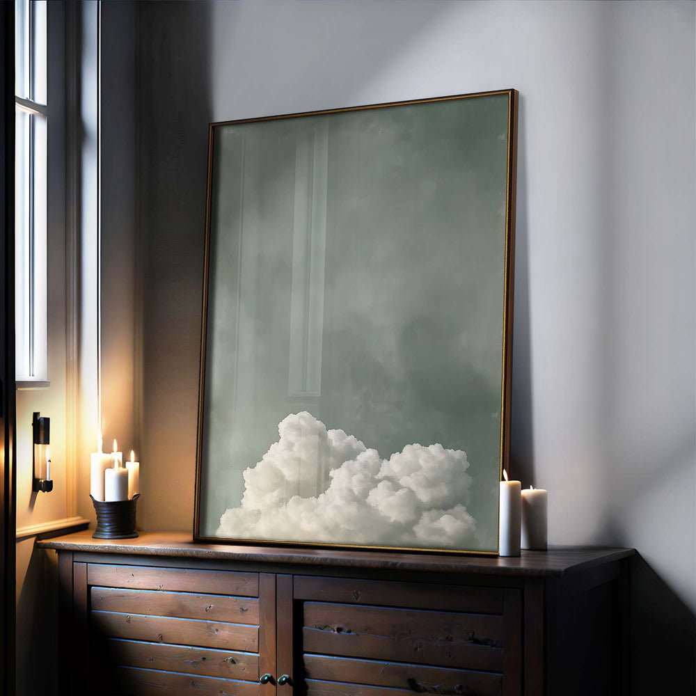 Tranquil Fluffy Cloud Print Wall Art Moncasso