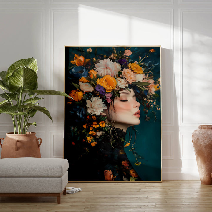 Victorian Flowers No2 Print Wall Art Moncasso