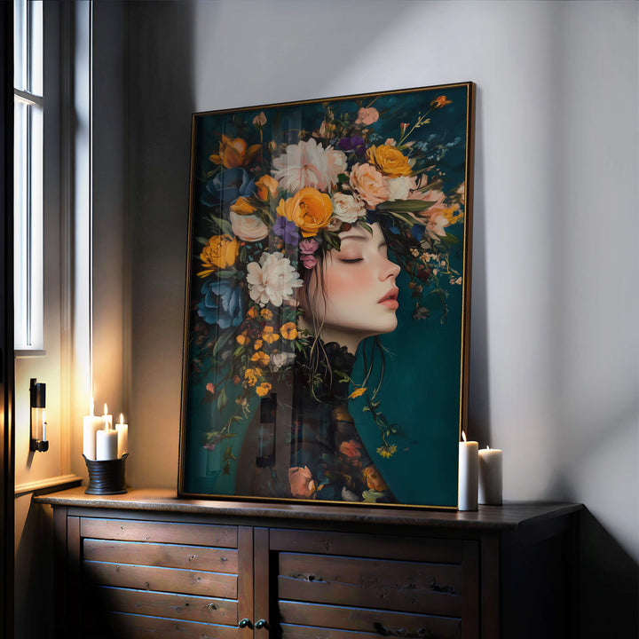 Victorian Flowers No2 Print Wall Art Moncasso