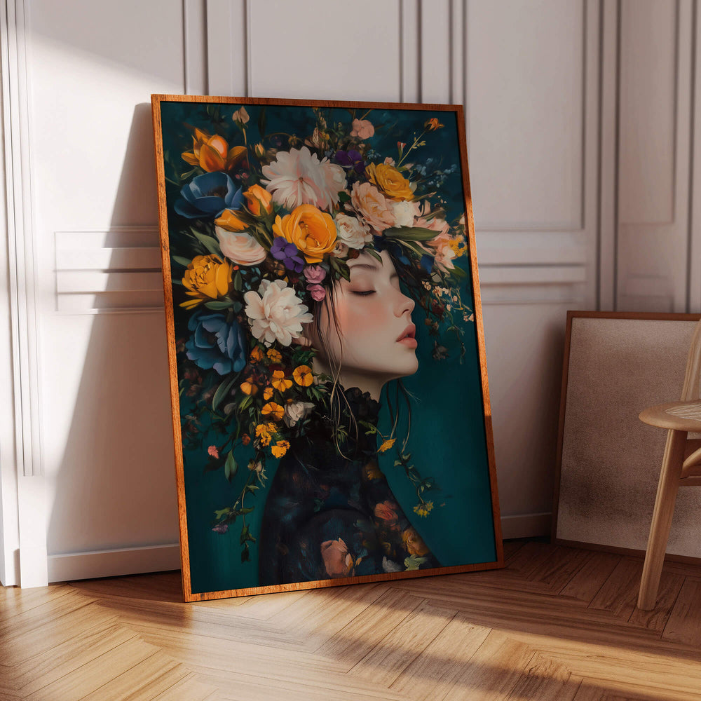 Victorian Flowers No2 Print Wall Art Moncasso