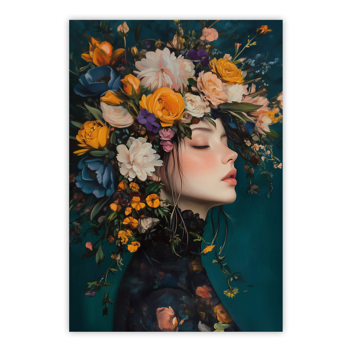 Victorian Flowers No2 Print Wall Art Moncasso