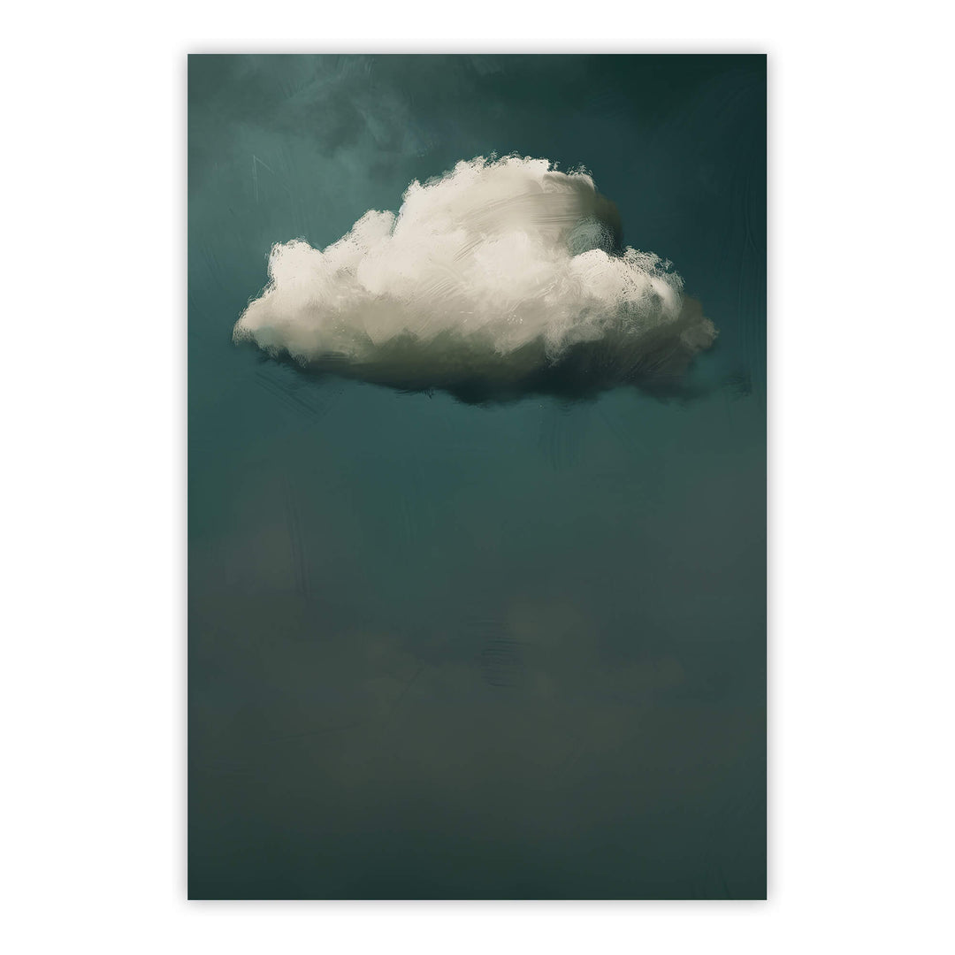 Vintage Cloud No2 Print Wall Art Moncasso