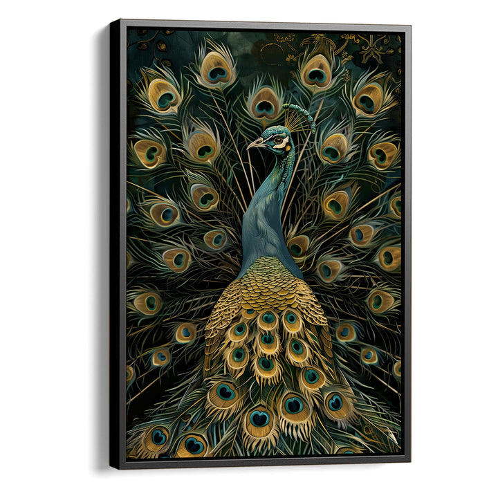 Vintage Peacock No1 Print Wall Art Moncasso