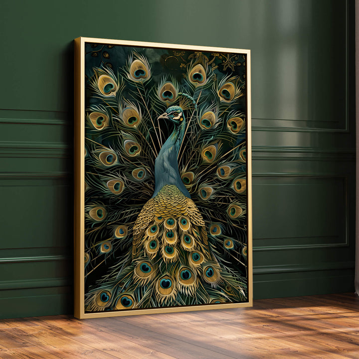 Vintage Peacock No1 Print Wall Art Moncasso