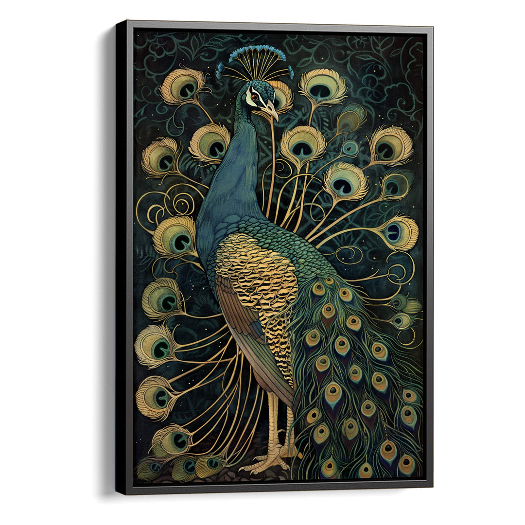 Vintage Peacock No4 Print Wall Art Moncasso