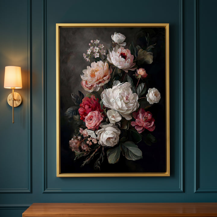 Peony Noir Print Wall Art Bilge Paksoylu