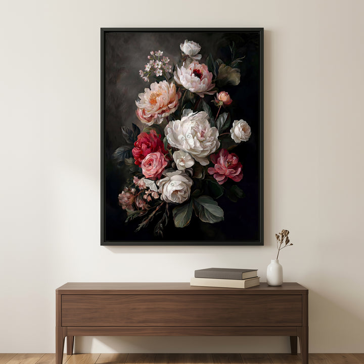 Peony Noir Print Wall Art Bilge Paksoylu