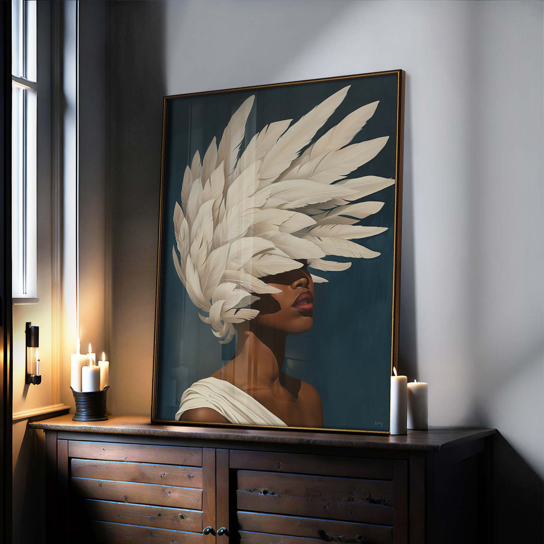 Celeste Noir Print Wall Art Moncasso