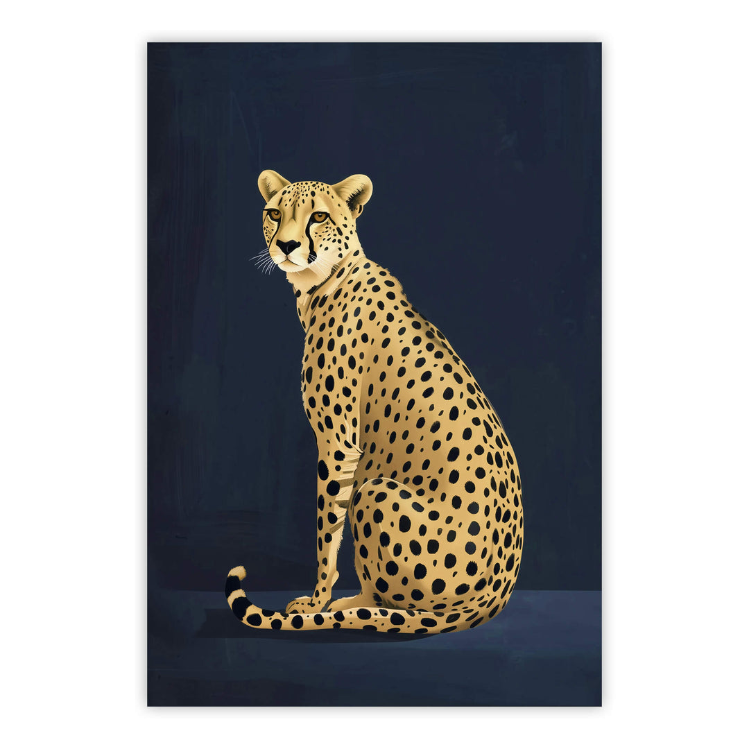 Yellow Cheetah No2 Print Wall Art Moncasso