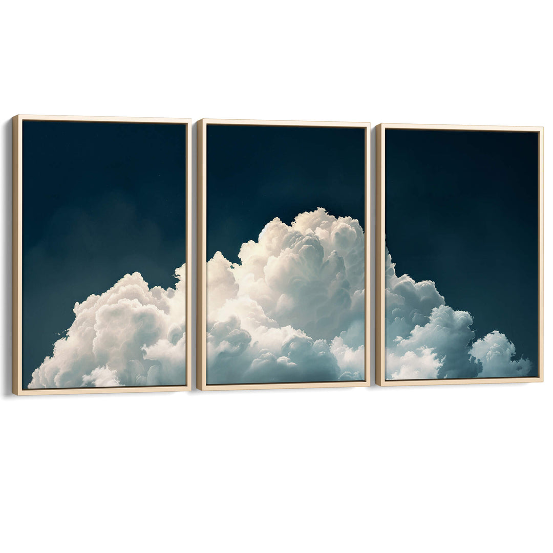 Dreaming Cloud Set of 3 Prints Wall Art Moncasso