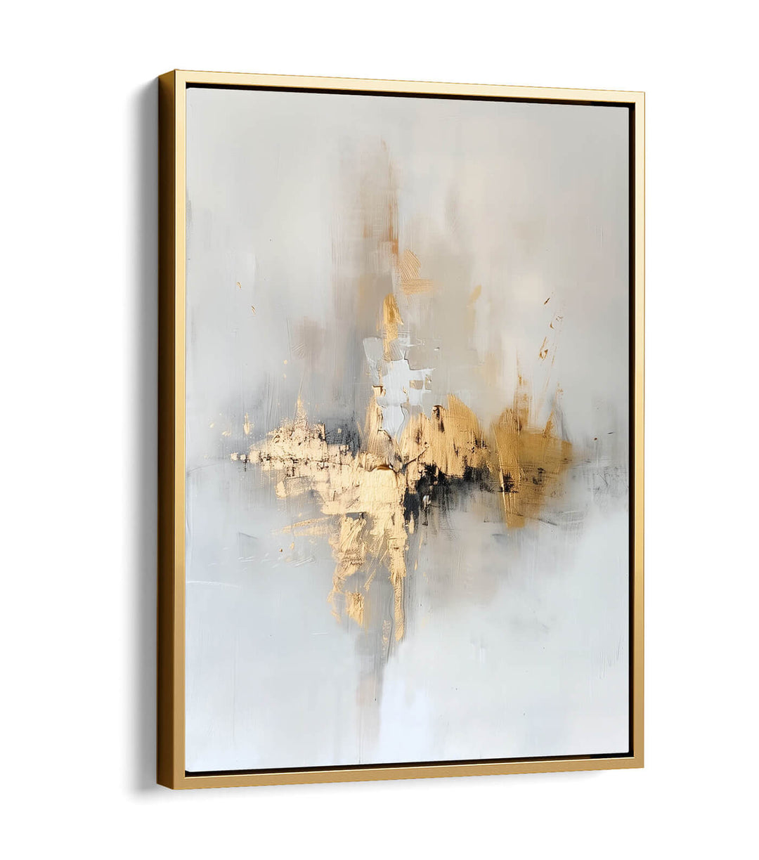 floating frame canvas with gold frame