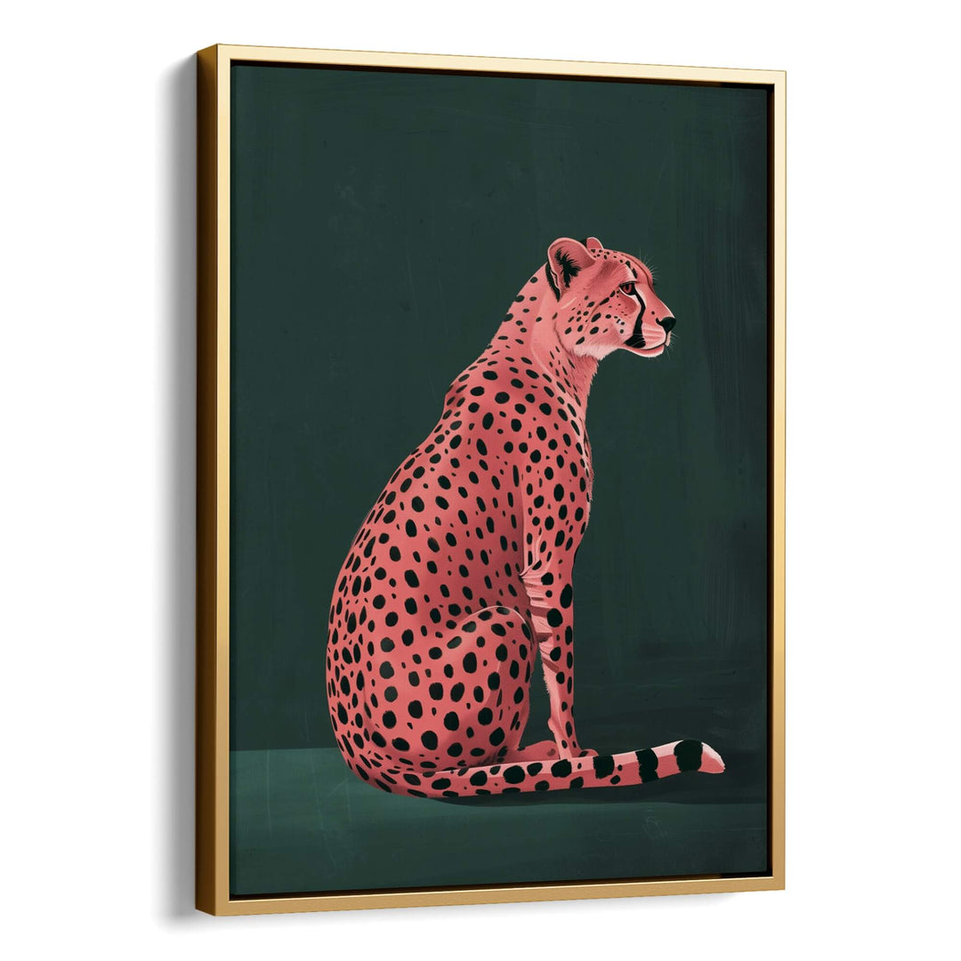 Pink Cheetah Print Wall Art Moncasso