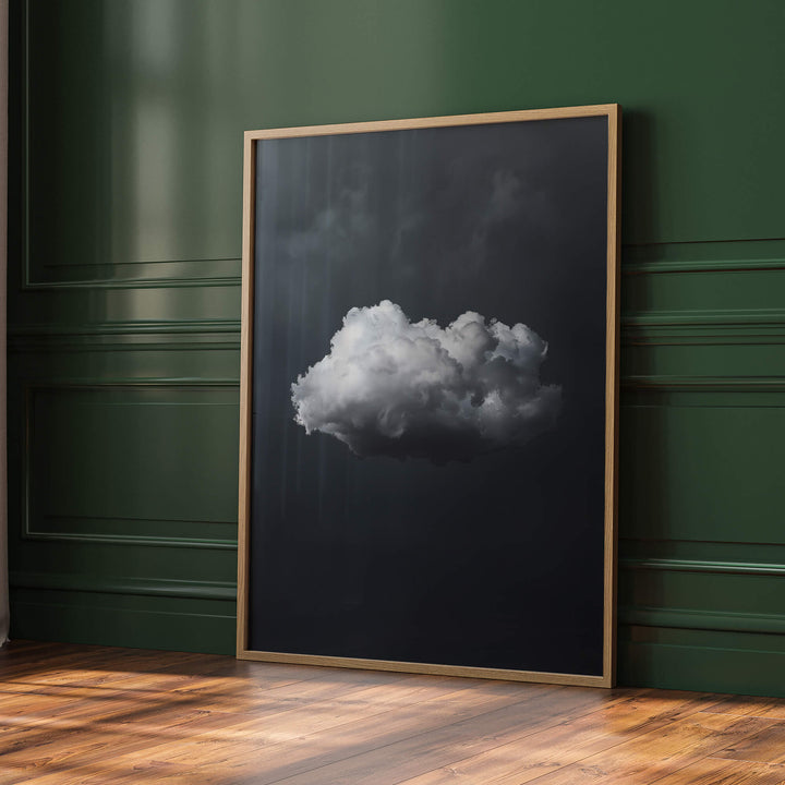 Grey Cloud Print No2 Wall Art Moncasso