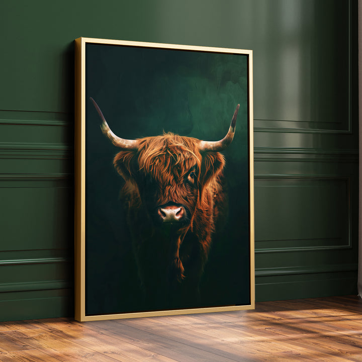 Highland Cow Print Wall Art Moncasso