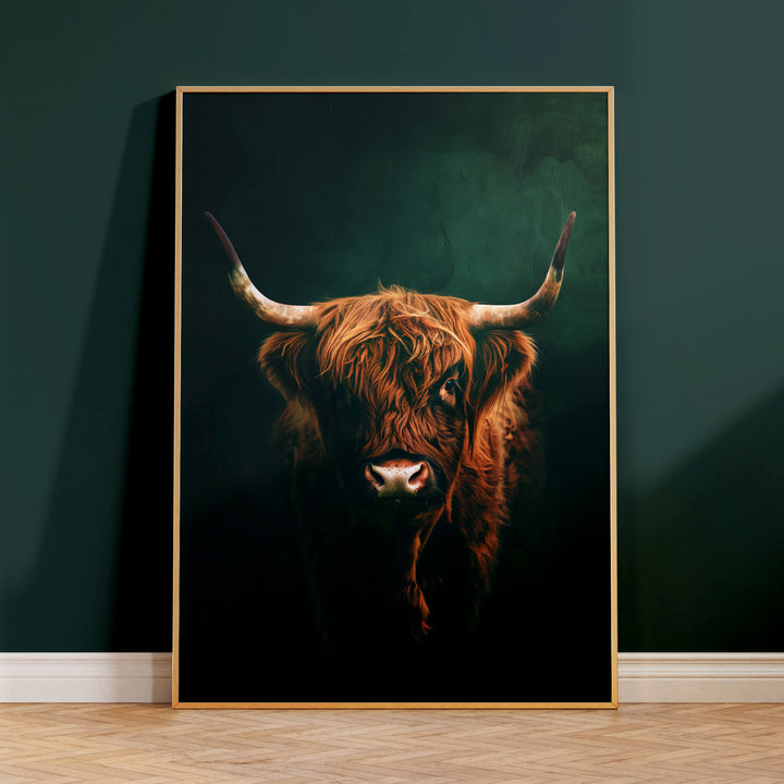 Highland Cow Print Wall Art Moncasso