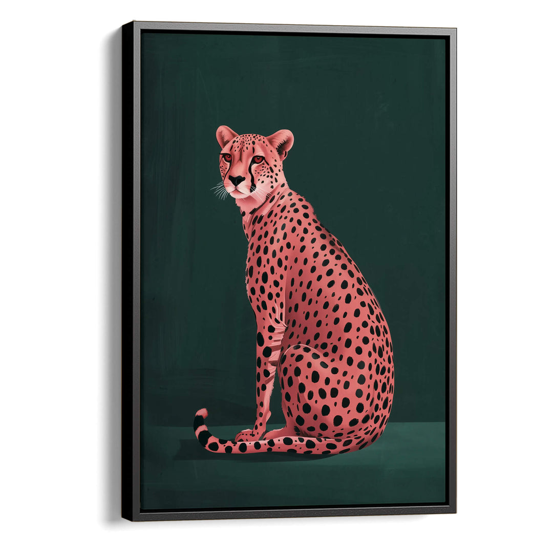 Pink Cheetah No2 Print Wall Art Moncasso