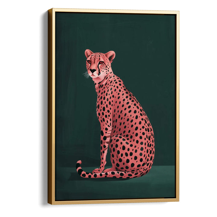 Pink Cheetah No2 Print Wall Art Moncasso