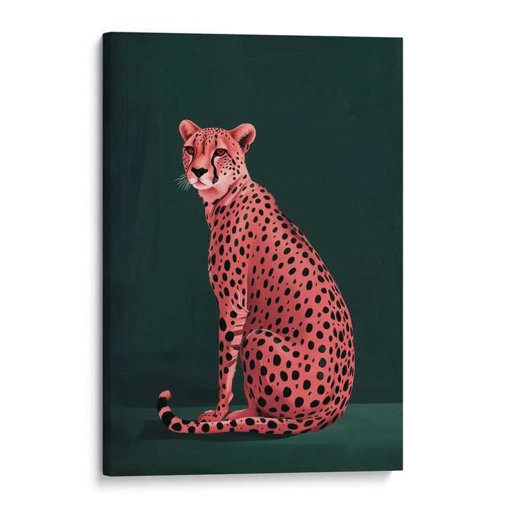 Pink Cheetah No2 Print Wall Art Moncasso