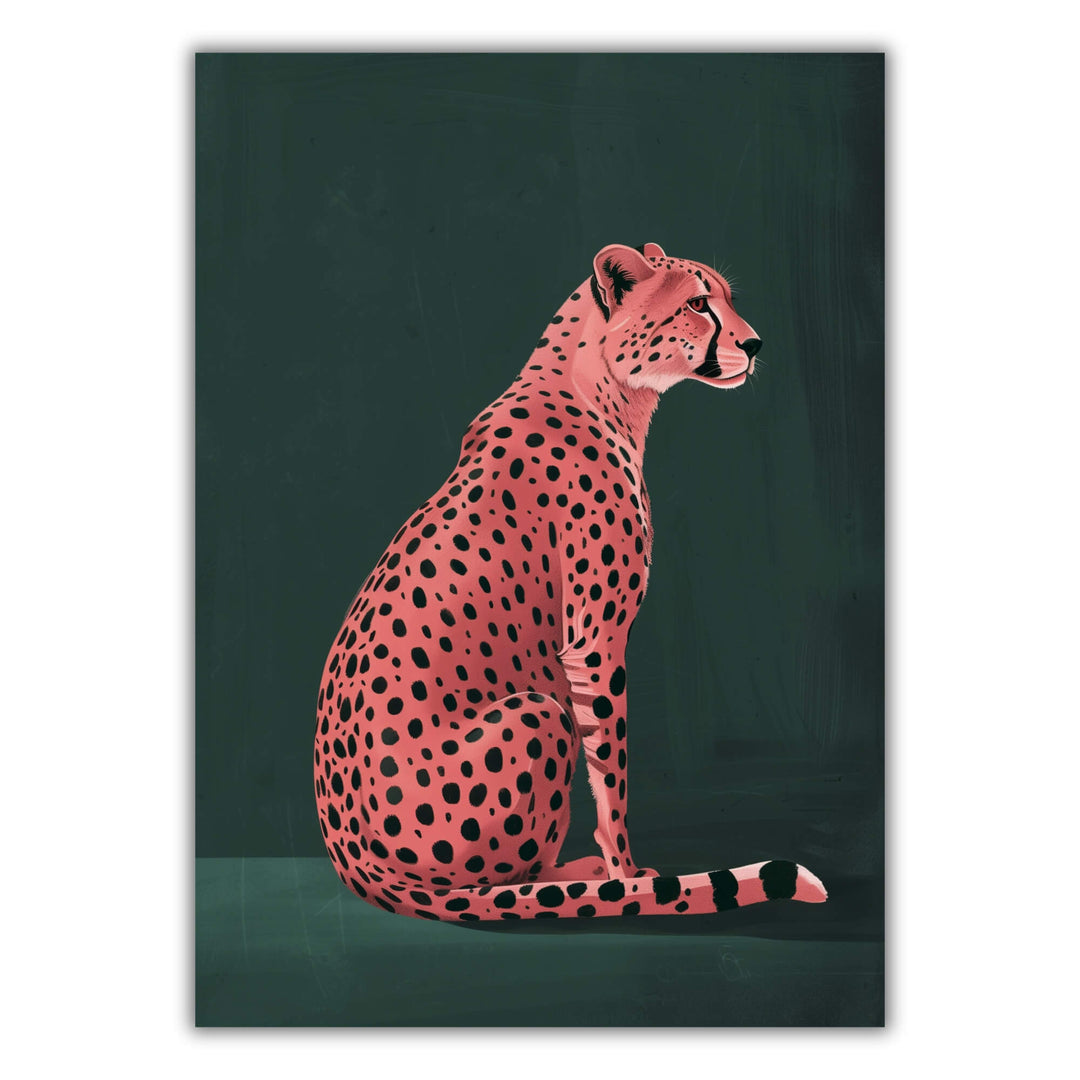 Pink Cheetah Print Wall Art Moncasso