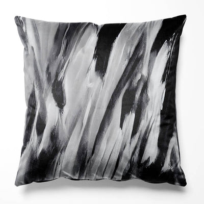 Black and White Abstract No4 Cushion Cushion Moncasso