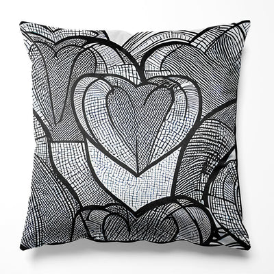 Modern Heart Cushion Cushion Moncasso