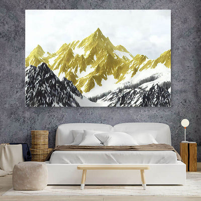 Golden Peak Wall Art Moncasso
