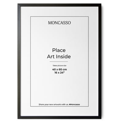 Fine Art Frame Black 40 x 60 cm Frame Moncasso